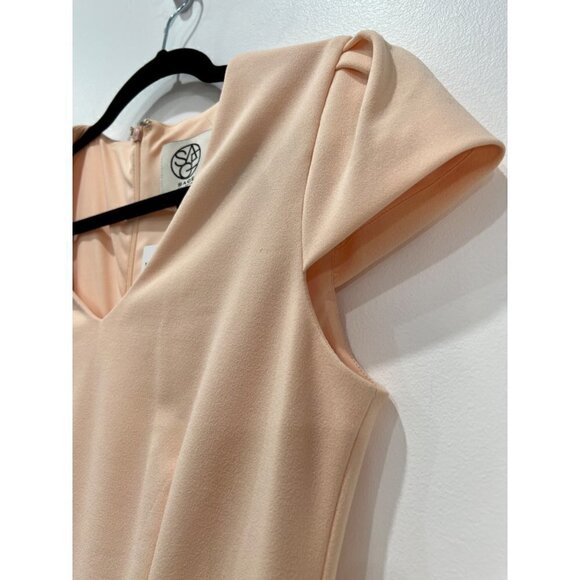 NWT Sage Size 6 Asymmetrical Short Sleeve Bodycon Ruffled Dress MSRP $90 - Picture 8 of 12